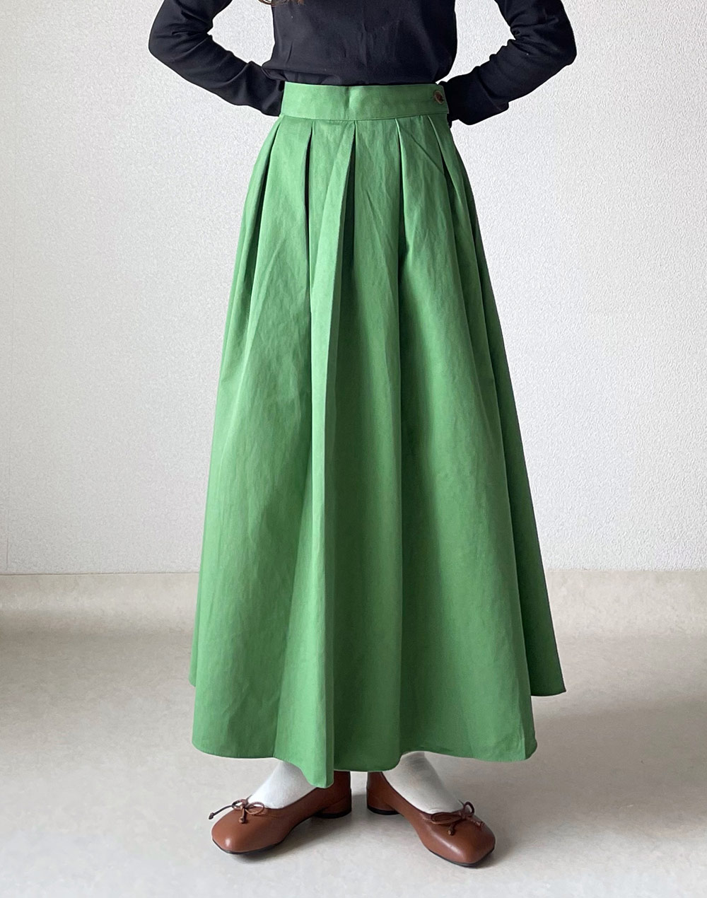 コットンタックフレアスカート | 詳細画像5