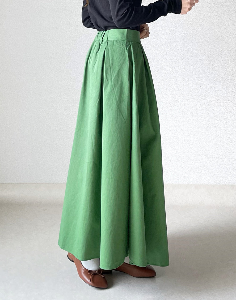 コットンタックフレアスカート | 詳細画像6