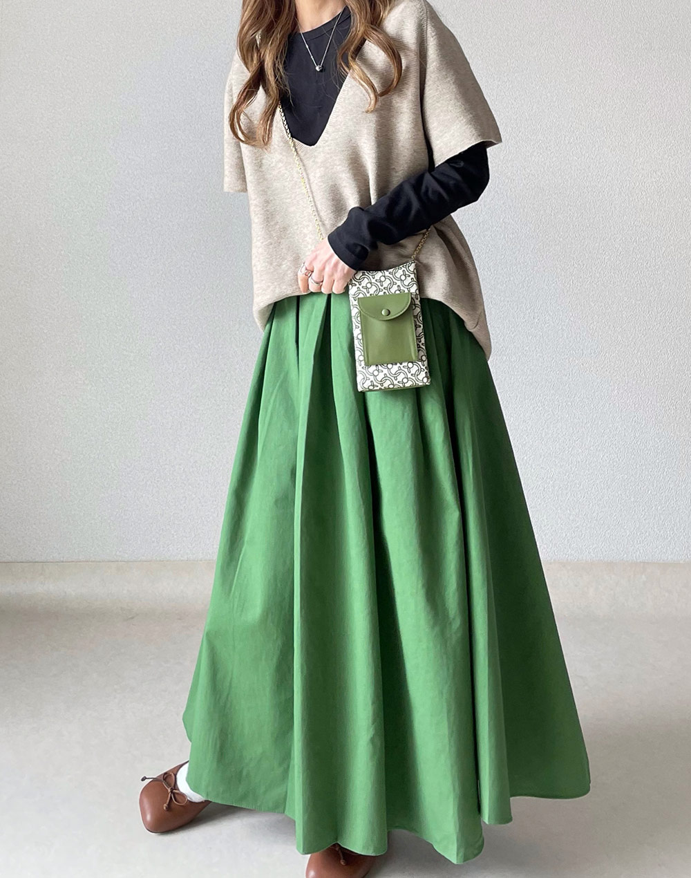 コットンタックフレアスカート | 詳細画像10