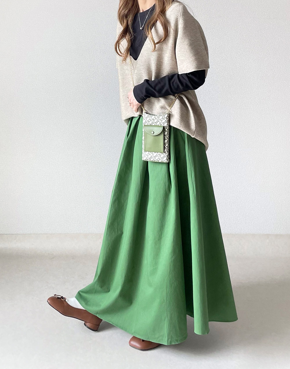 コットンタックフレアスカート | 詳細画像13