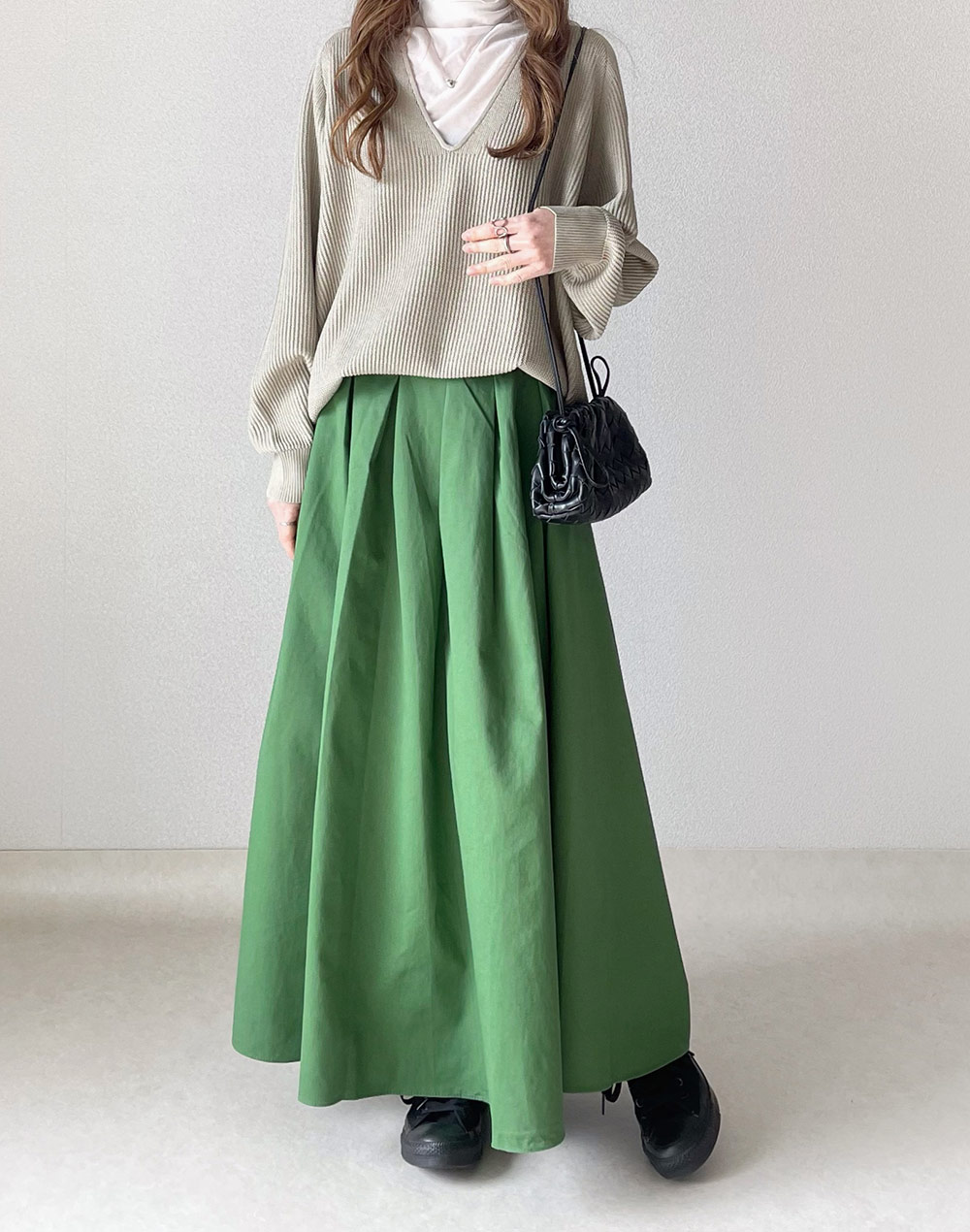 コットンタックフレアスカート | 詳細画像15
