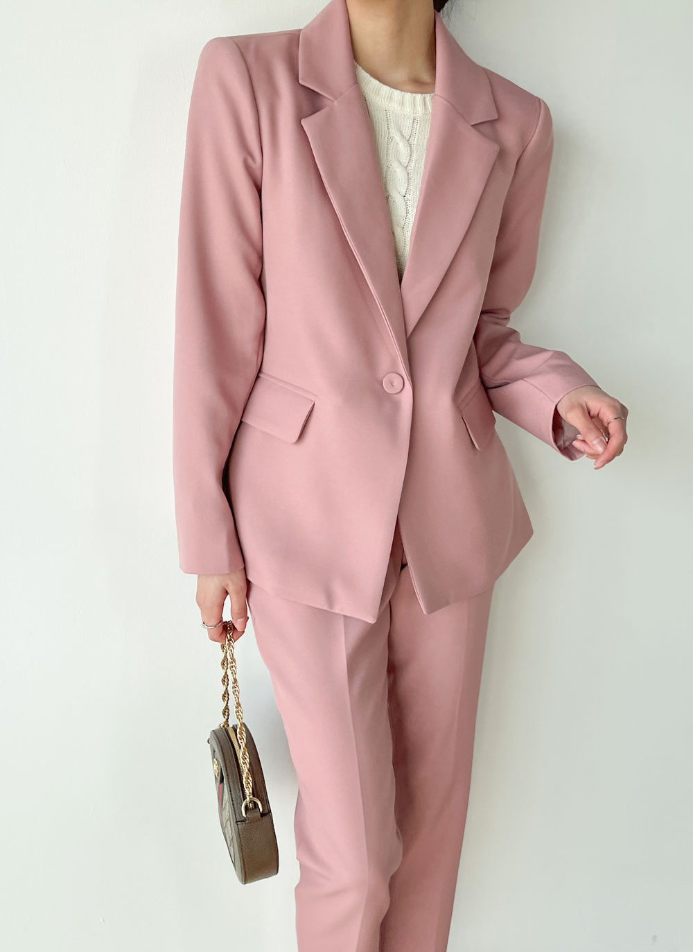 くるみボタンテーラードジャケット | レディースファッション通販 - DHOLIC