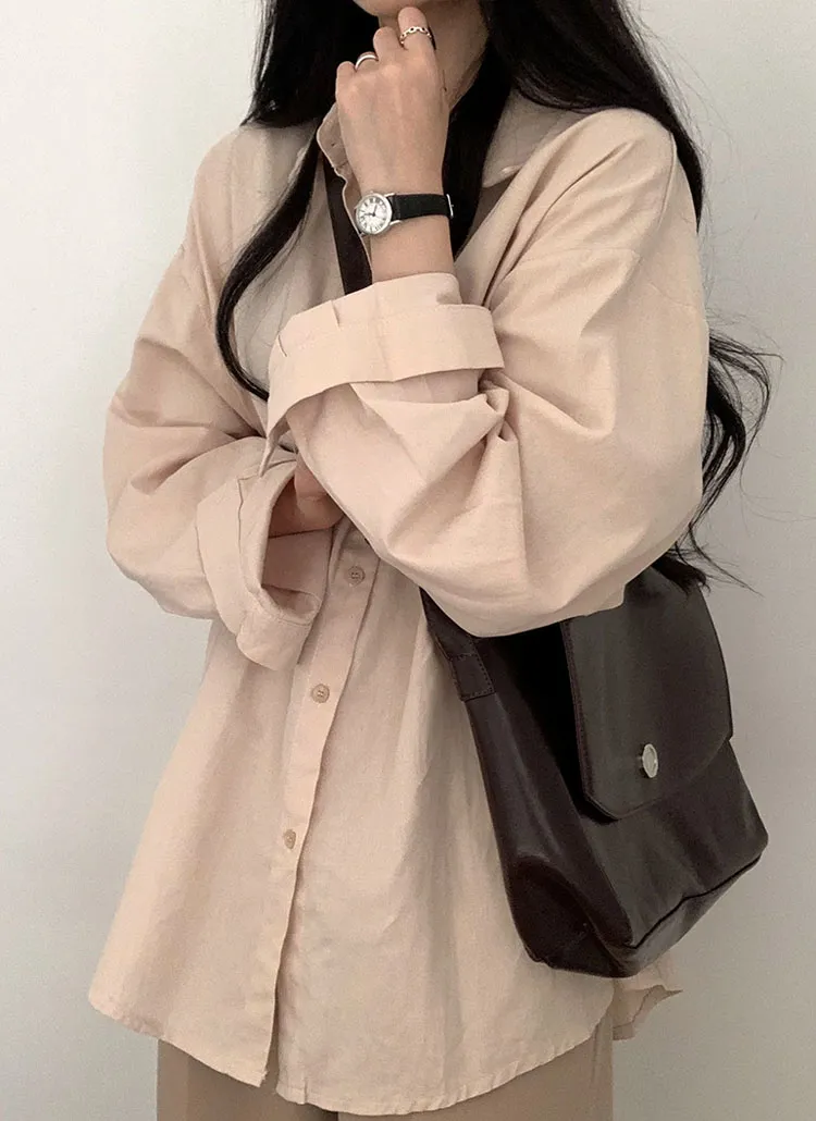 ワンポケットルーズコットンシャツ | moodloveroom | 詳細画像1