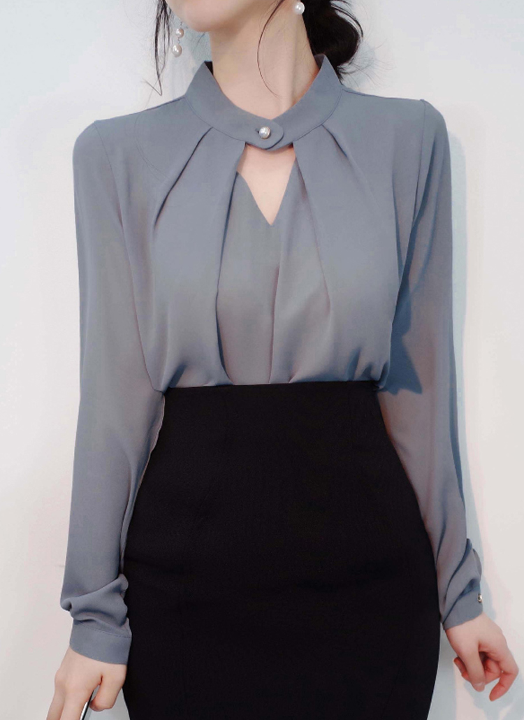 ブラウス シャツ バックカットアウトバンドカラーシャツ レディース CRAFT STANDARD BOUTIQUE ブラウス シャツ 「追加7」バンド