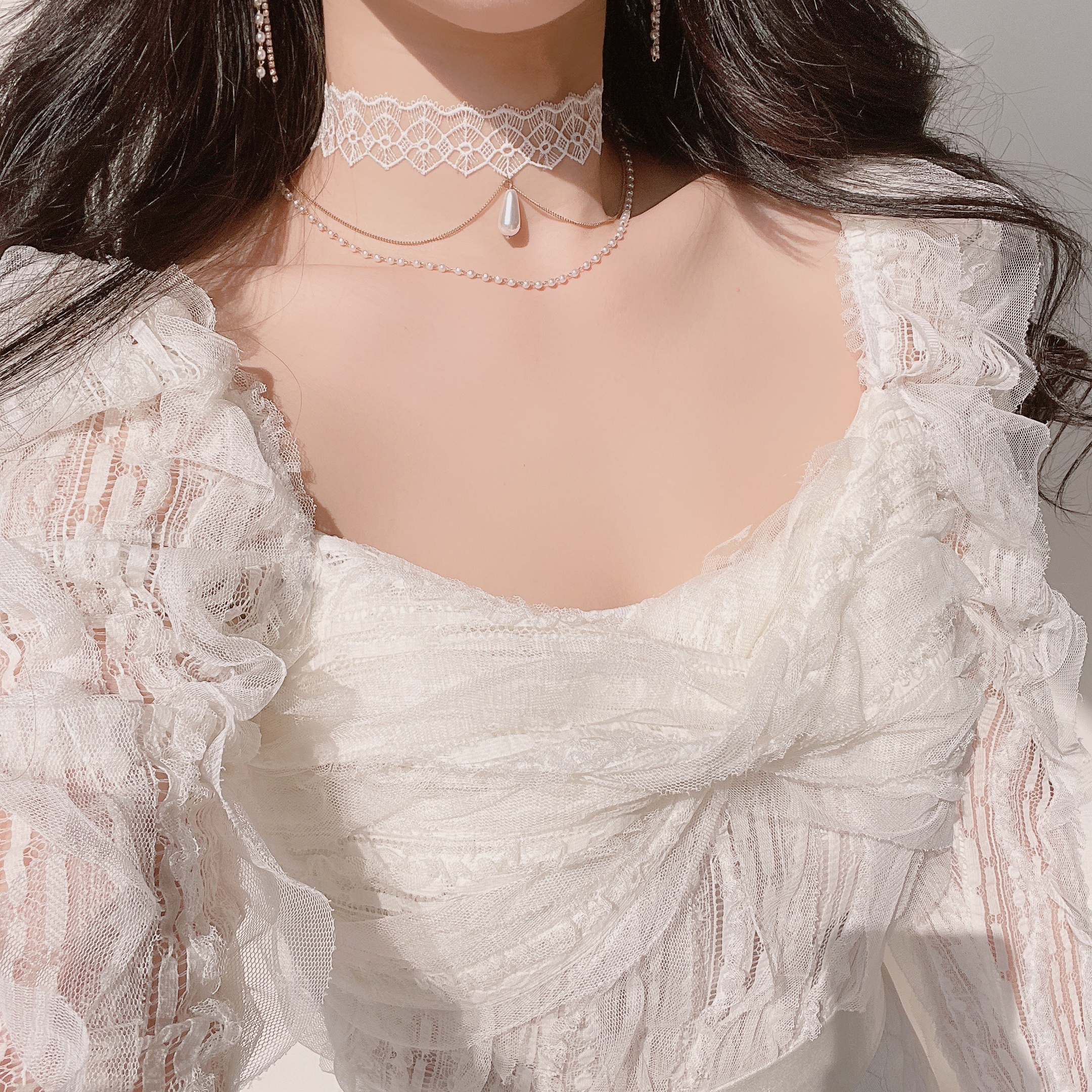 まとらんトリミングチョーカー80本(レース) レースチェーンチョーカー | レディースファッション通販 - DHOLIC