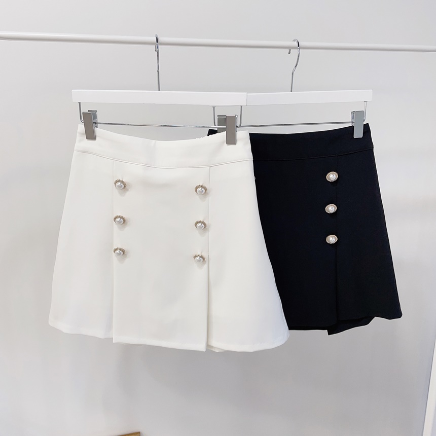 パール調ボタンスカートパンツ | mirangmirang | 詳細画像12
