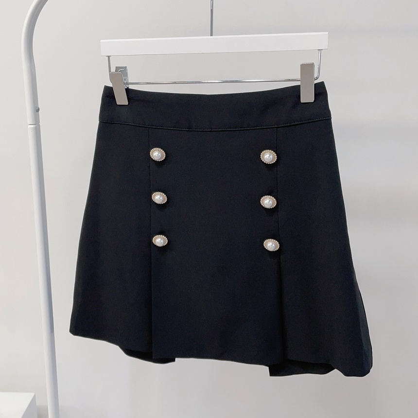 パール調ボタンスカートパンツ | mirangmirang | 詳細画像13