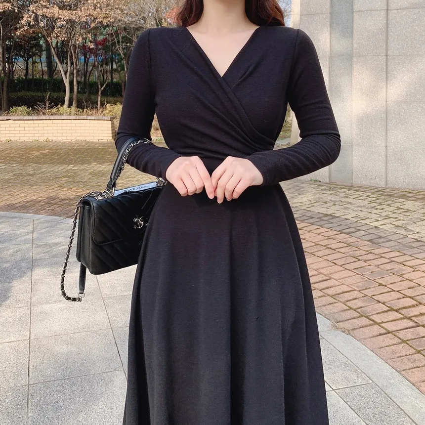 リボンシャーリングフレアワンピース | mirangmirang | 詳細画像5