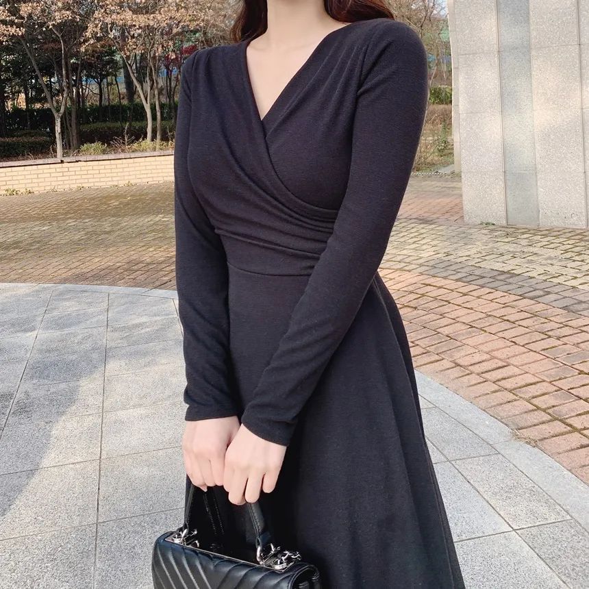 リボンシャーリングフレアワンピース | mirangmirang | 詳細画像6