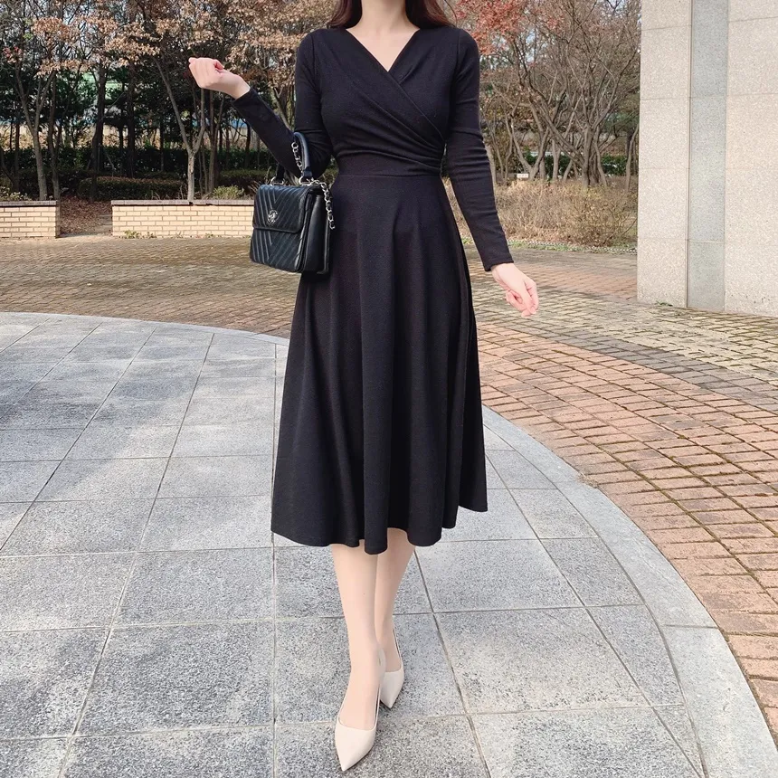 リボンシャーリングフレアワンピース | mirangmirang | 詳細画像11