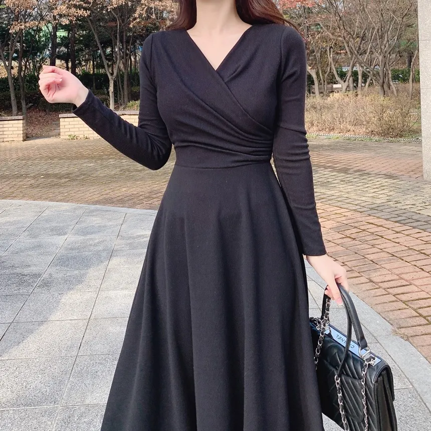 リボンシャーリングフレアワンピース | mirangmirang | 詳細画像13