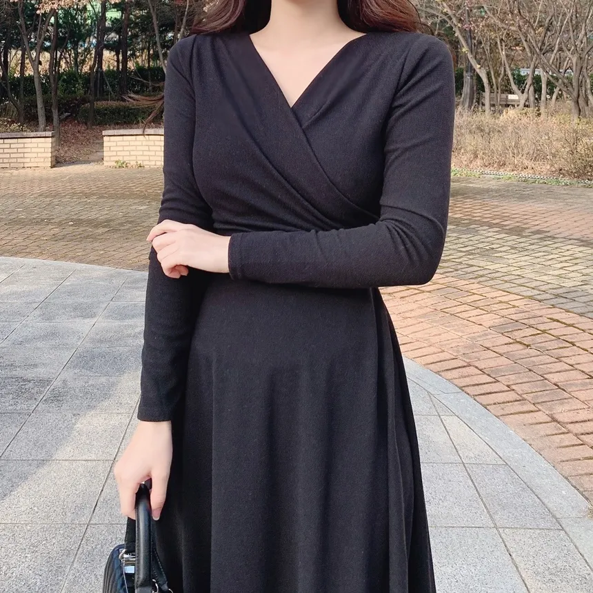 リボンシャーリングフレアワンピース | mirangmirang | 詳細画像14