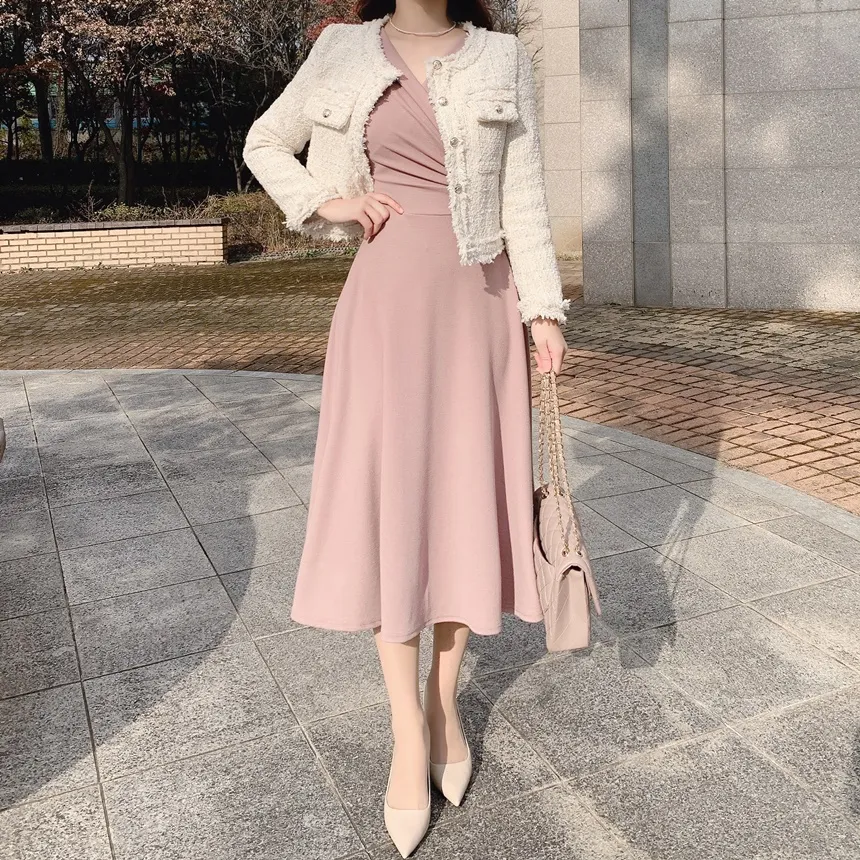 リボンシャーリングフレアワンピース | mirangmirang | 詳細画像24