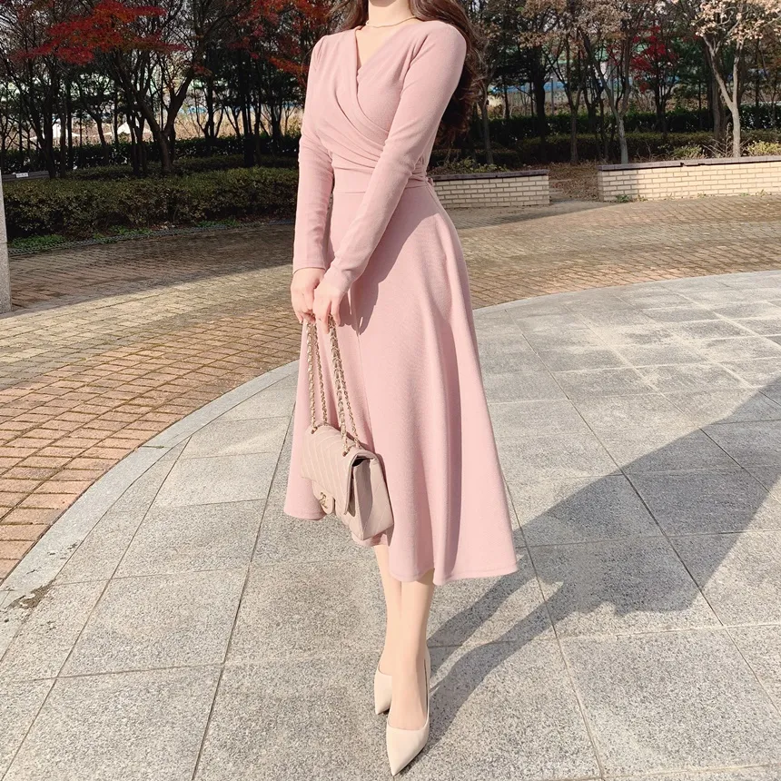 リボンシャーリングフレアワンピース | mirangmirang | 詳細画像30