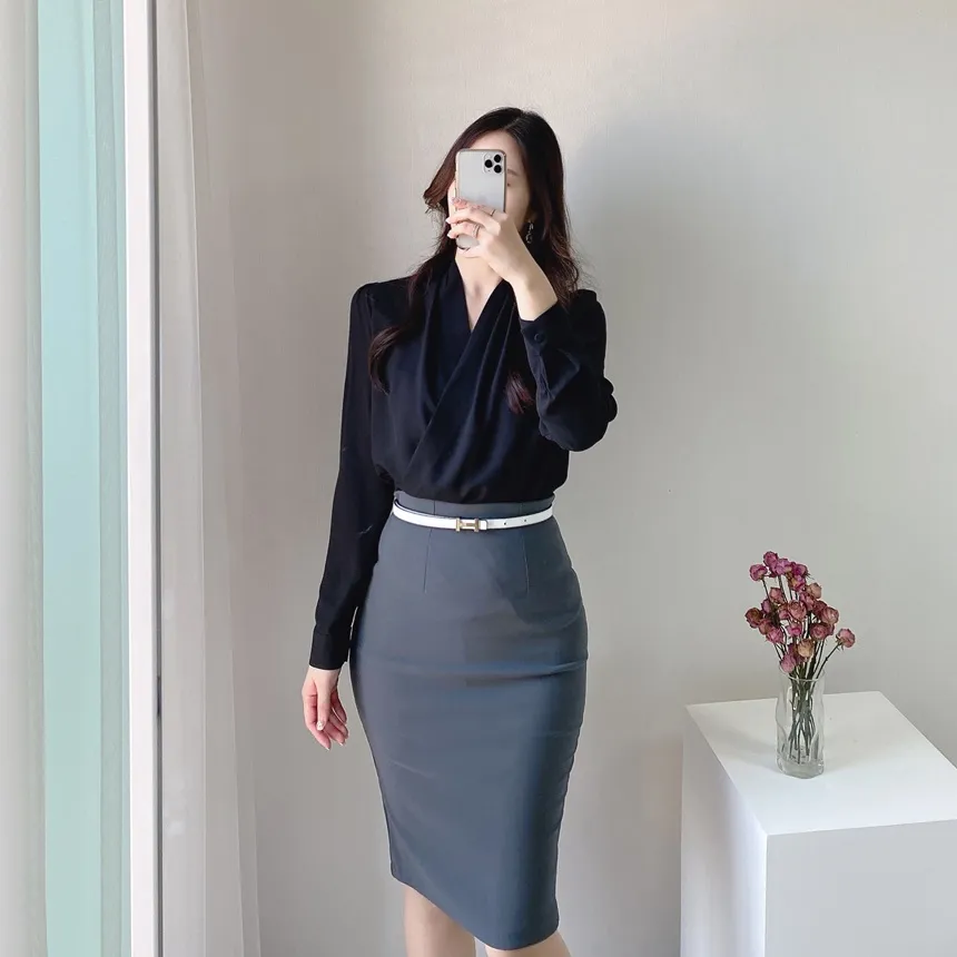 3TYPEタイトスカート | mirangmirang | 詳細画像17