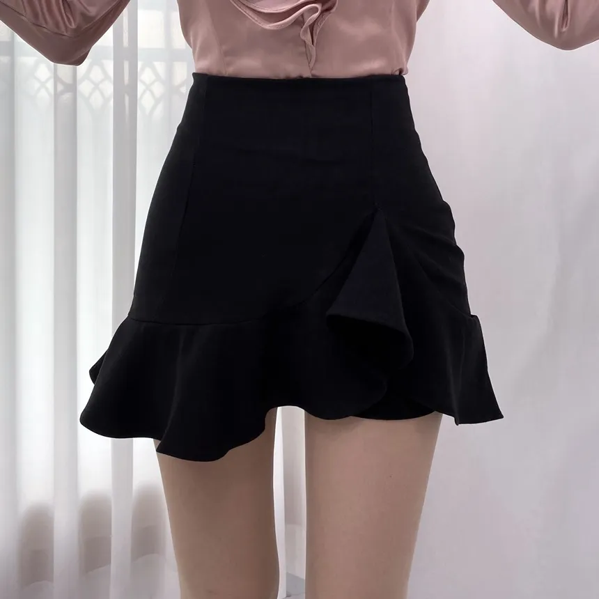 アシメペプラムヘムスカートパンツ | mirangmirang | 詳細画像23