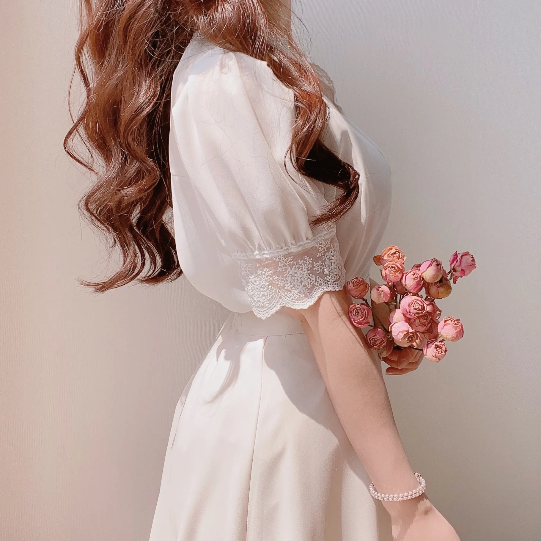 パターンレースシフォンブラウス | mirangmirang | 詳細画像4