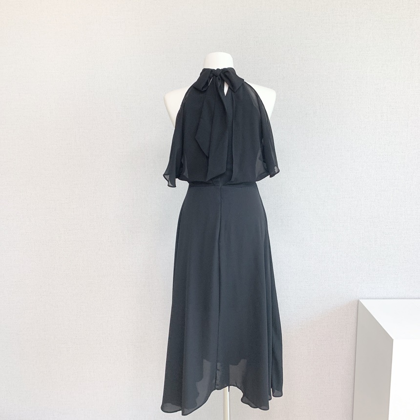 ★minagram★ ラエルフ ホルターネック シフォンワンピース ホルターネックシフォンワンピース | レディースファッション