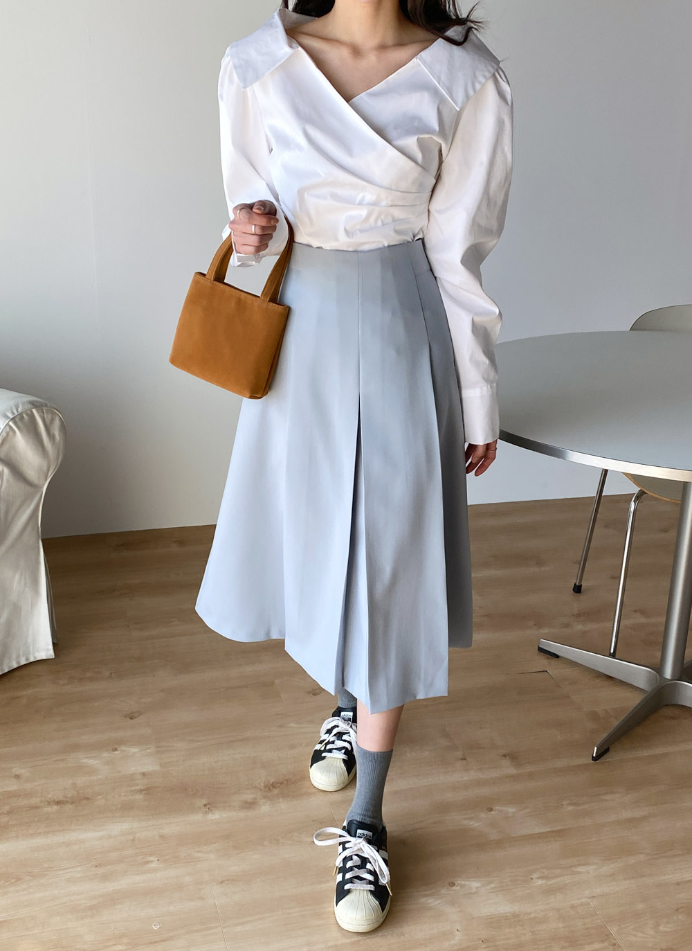 TOUJOURS トゥジュー シルクコットン ギャザー カシュクール