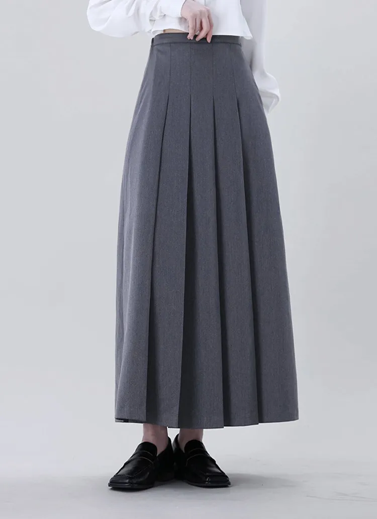 ハイウエストプリーツフレアスカート | レディースファッション通販  