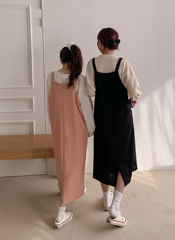 ニットサロペットワンピース | レディースファッション通販 - DHOLIC