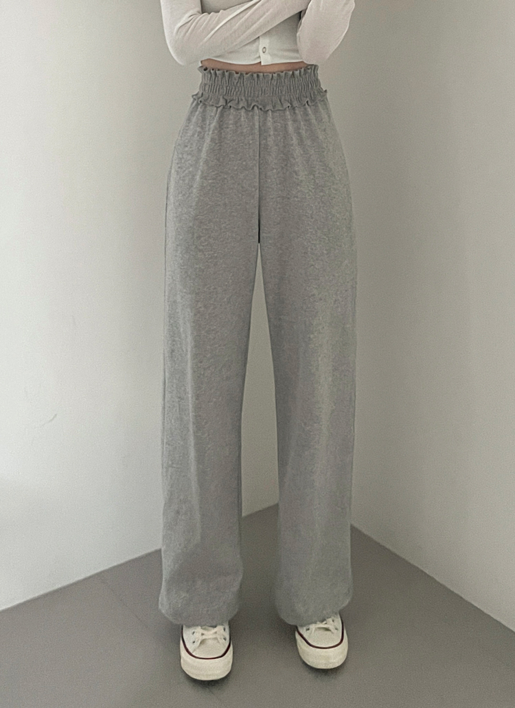 ウエストフリルスウェットパンツ Waist Ruffle Sweatpants/ウエストフリルスウェットパンツ