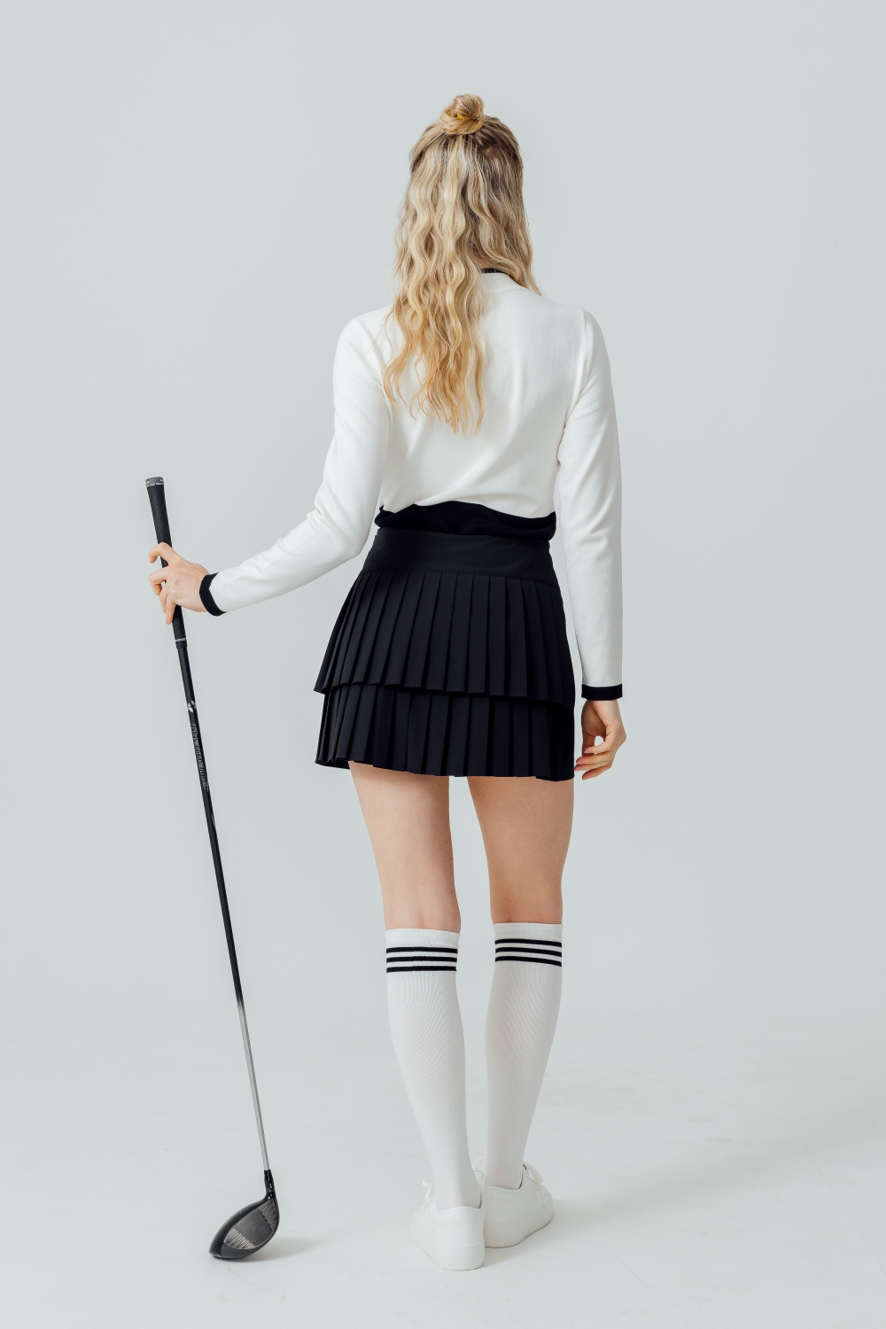パンツ裏地バックプリーツミニスカート | 詳細画像4
