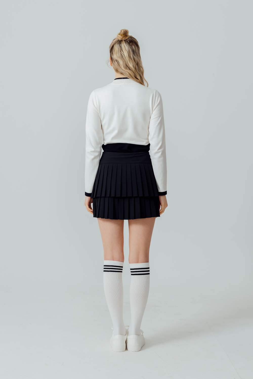 パンツ裏地バックプリーツミニスカート | 詳細画像10