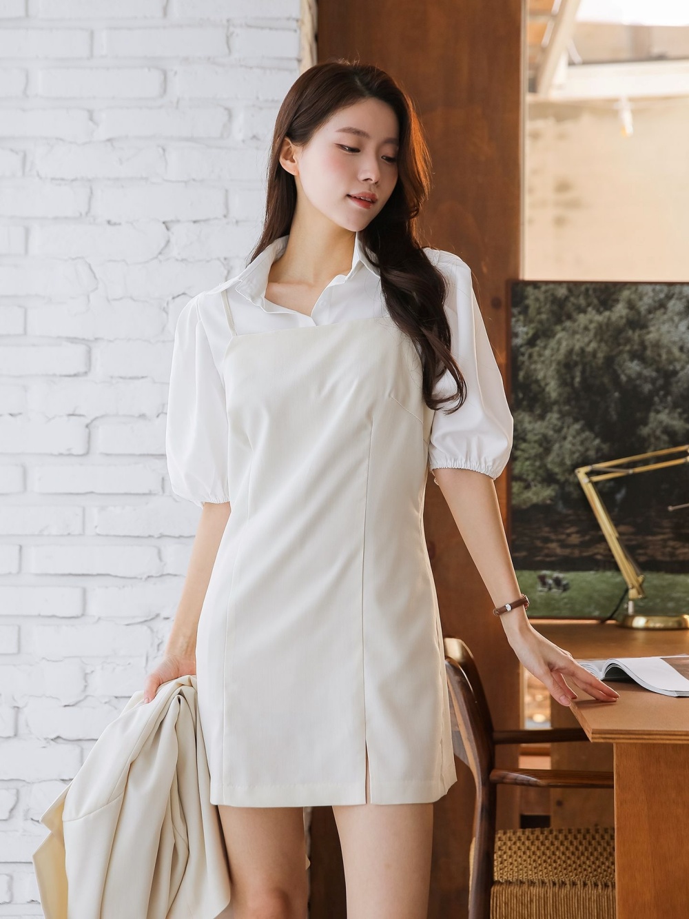 スリットミニキャミワンピース | レディースファッション通販 - DHOLIC