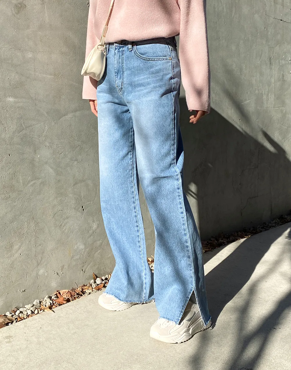 DIESEL ハイウエスト サイドスリットワイドパンツ（リエディ Re:EDIT  