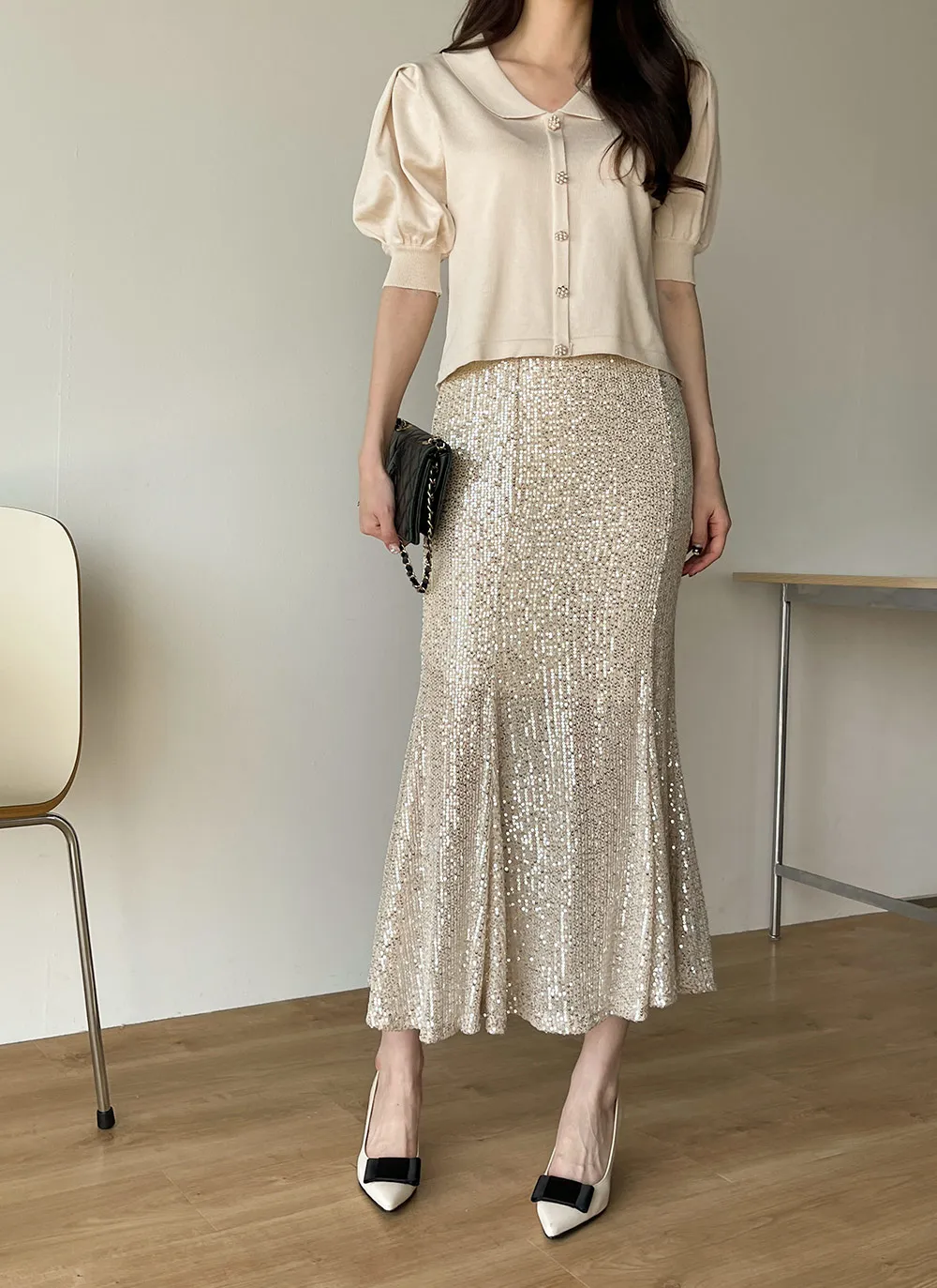 スパンコールマーメイドスカート | レディースファッション通販 - DHOLIC 