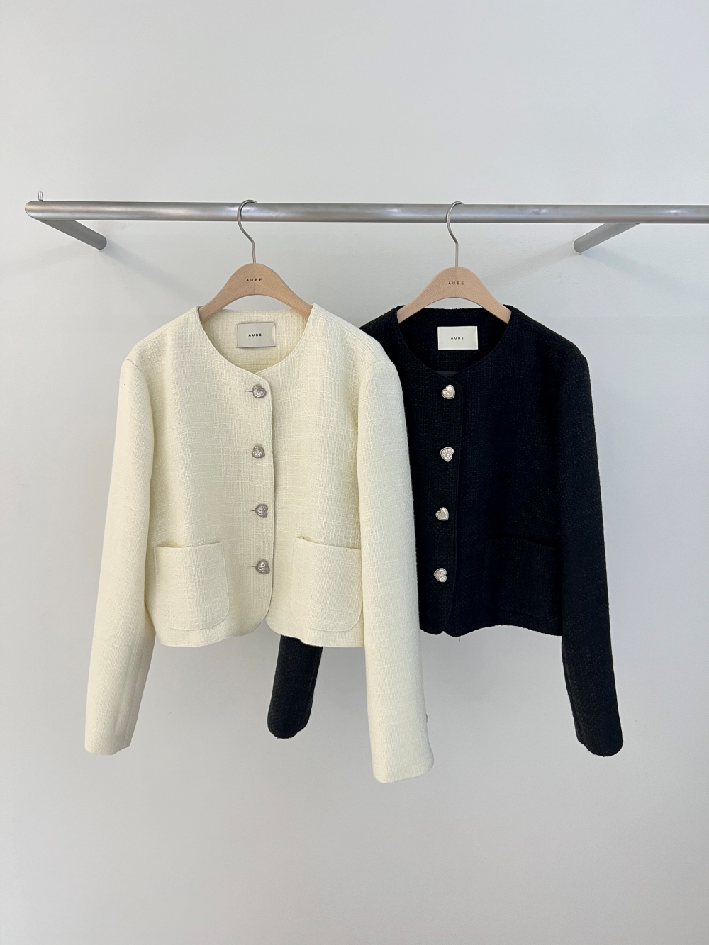 【ほぼ新品】チェスティ　2WAYツイードジャケット ハートボタンツイードジャケット | レディースファッション通販