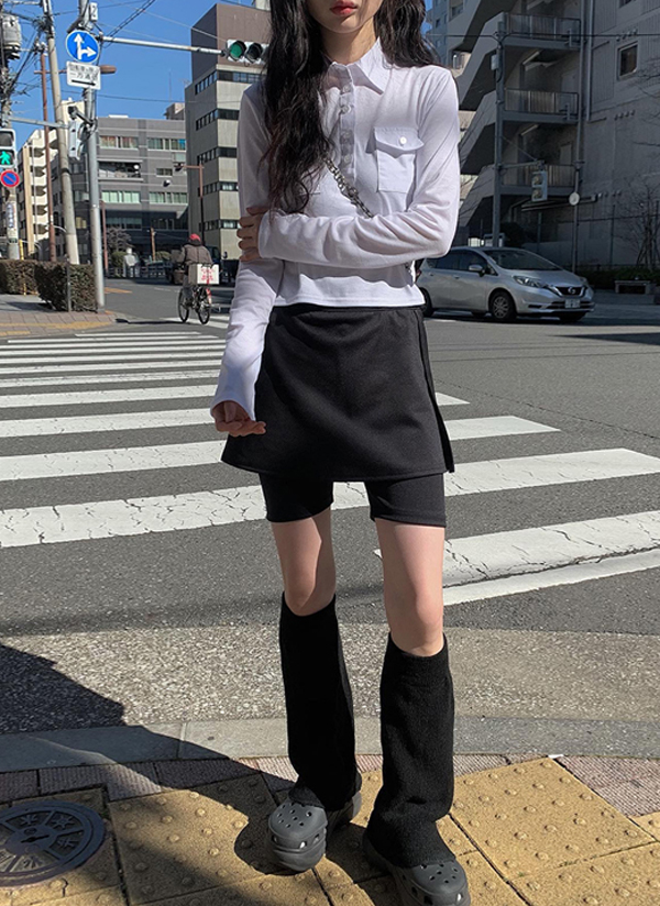 ブラックスカートショートパンツ | レディースファッション通販 - DHOLIC