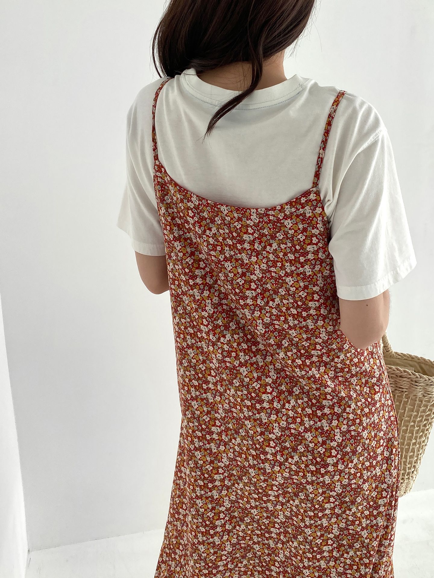 花柄ロングキャミワンピース | レディースファッション通販 - DHOLIC