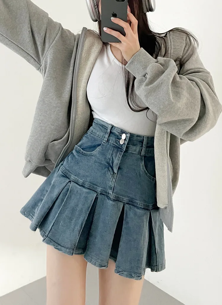 ZARA デニムスカート デニムミニスカート 150 突き抜ける 