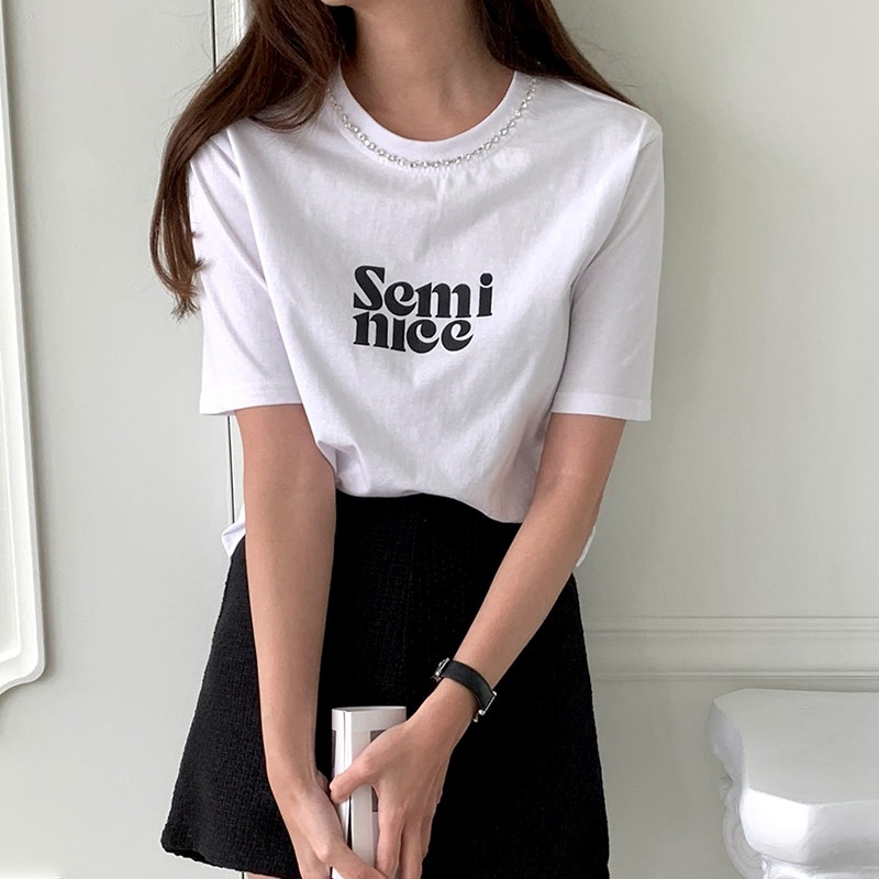 Semi niceキュービック半袖Tシャツ・p003978