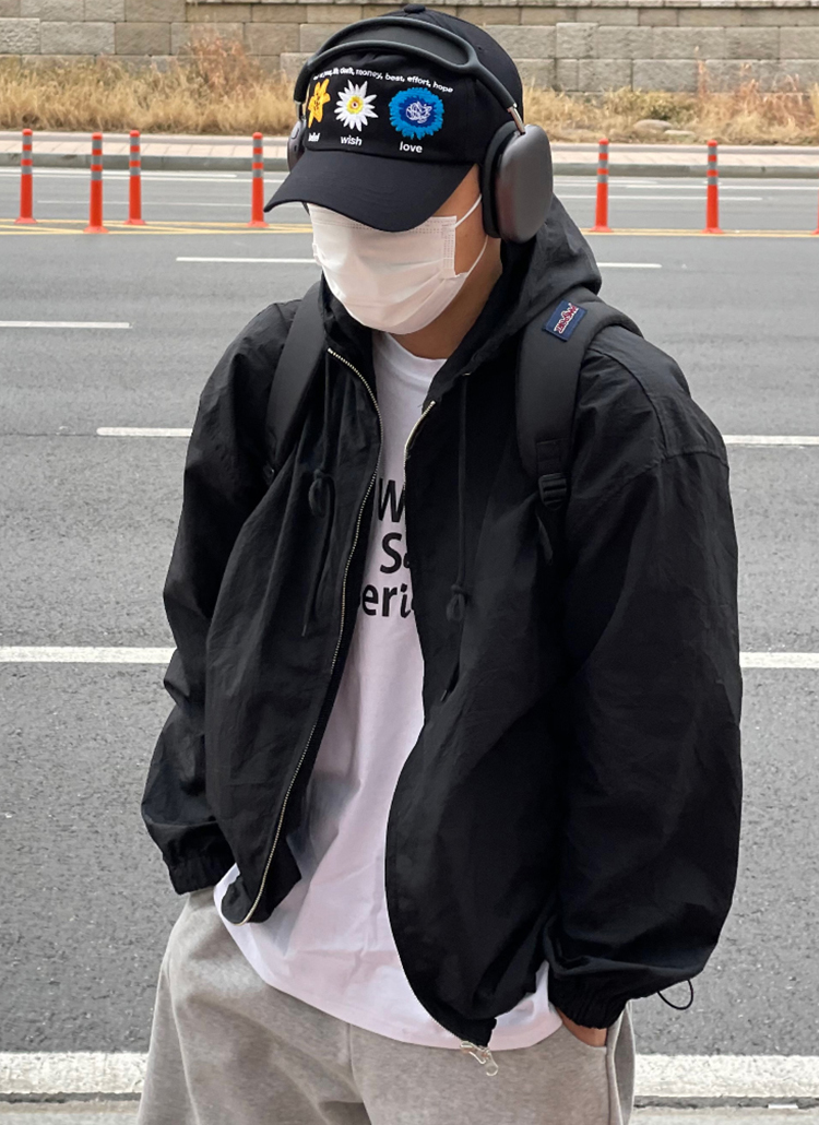 DHOLIC　ストリングナイロンジャンパー ストリングナイロンジャンパー ストリングネックナイロンジャンパー | レディースファッション