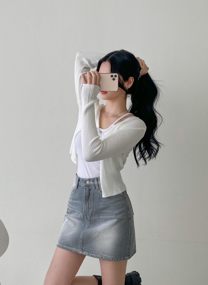 チェーンショートカーディガン | レディースファッション通販