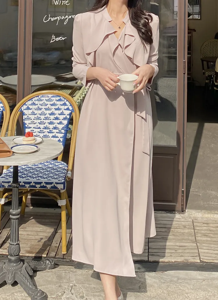 フリルラップワンピース | blackholej | 詳細画像1