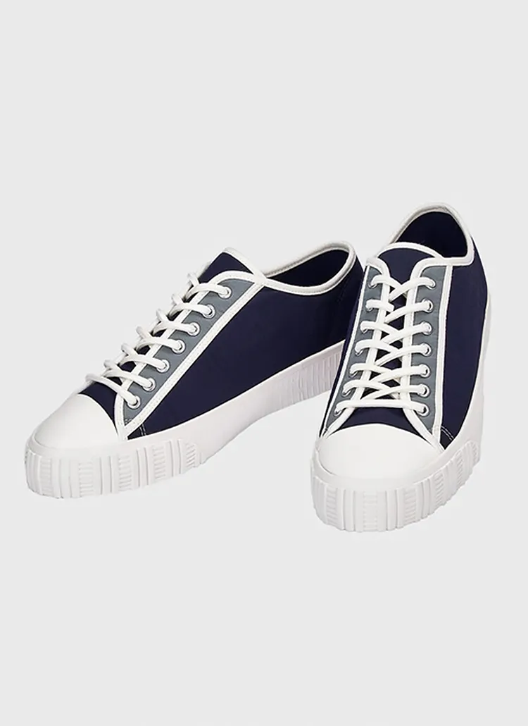 バックステッチローカットスニーカー(NAVY) | 詳細画像1