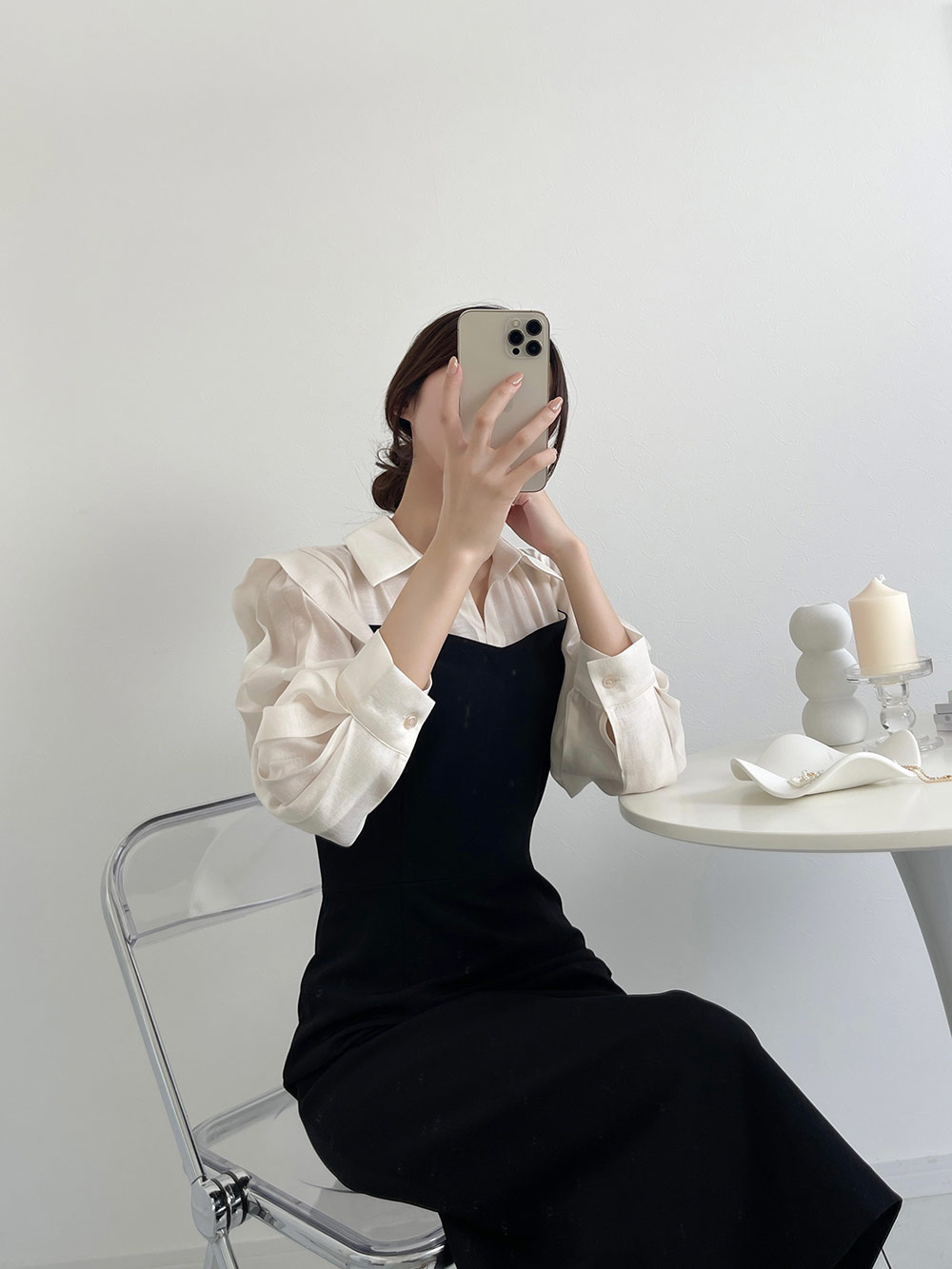 ブラウスドッキングスリムワンピース | 詳細画像22