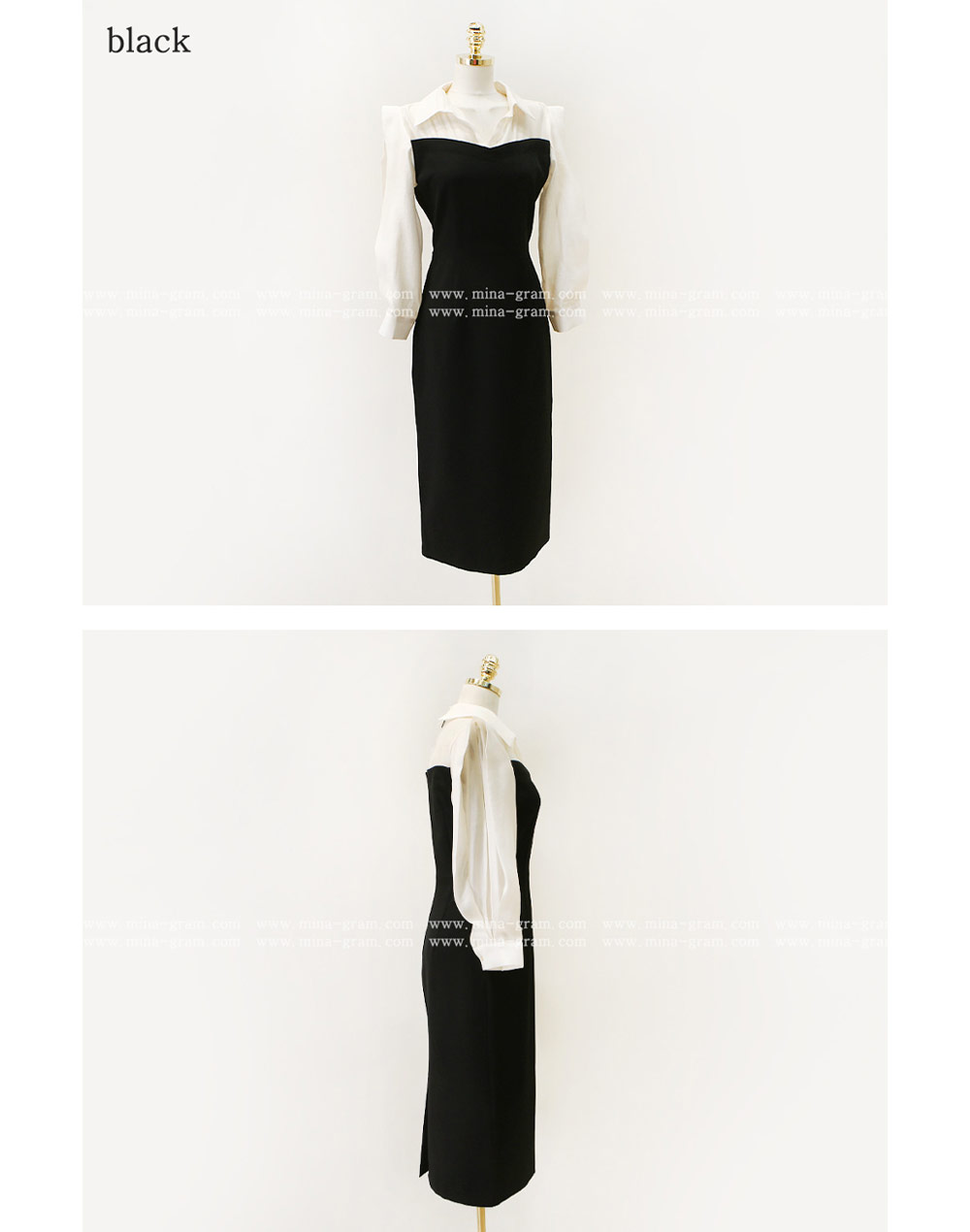 ブラウスドッキングスリムワンピース | 詳細画像28