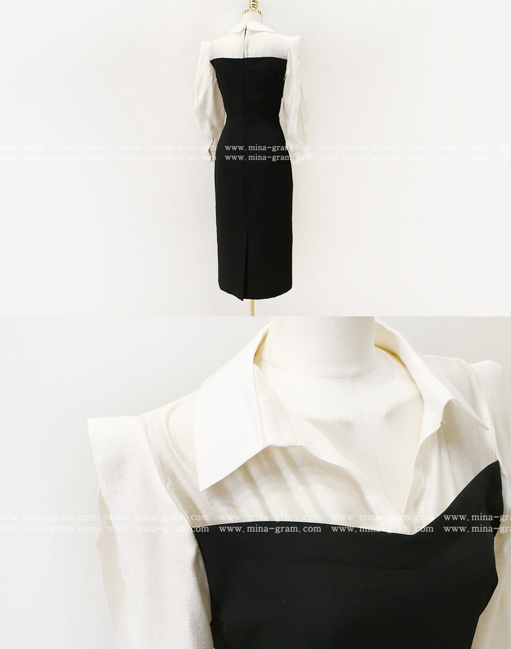 ブラウスドッキングスリムワンピース | 詳細画像29