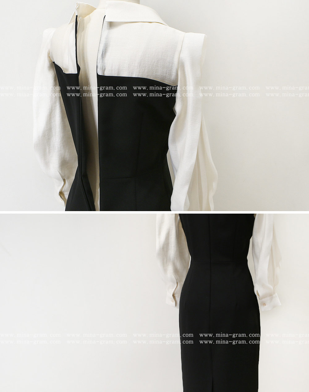 ブラウスドッキングスリムワンピース | 詳細画像30