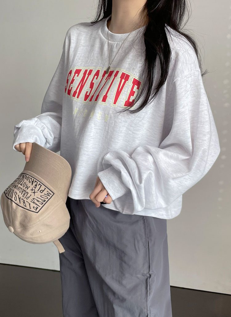SENSITIVEクロップドスウェット | レディースファッション通販 - DHOLIC