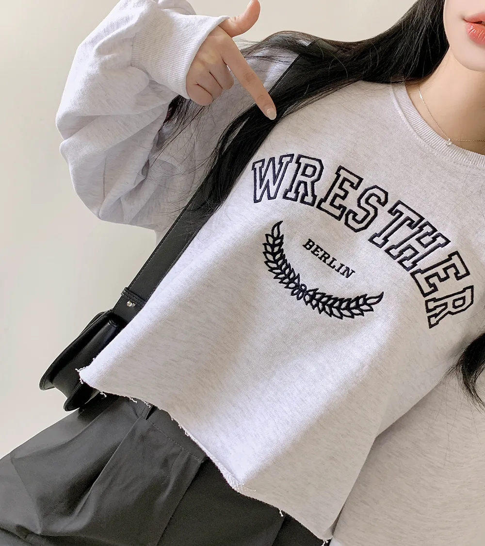 切りっぱなしクロップドスウェット | woou | 詳細画像7