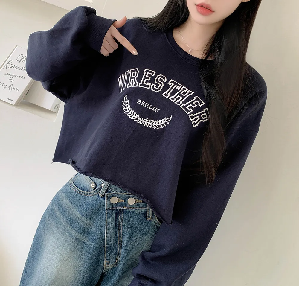切りっぱなしクロップドスウェット | woou | 詳細画像22