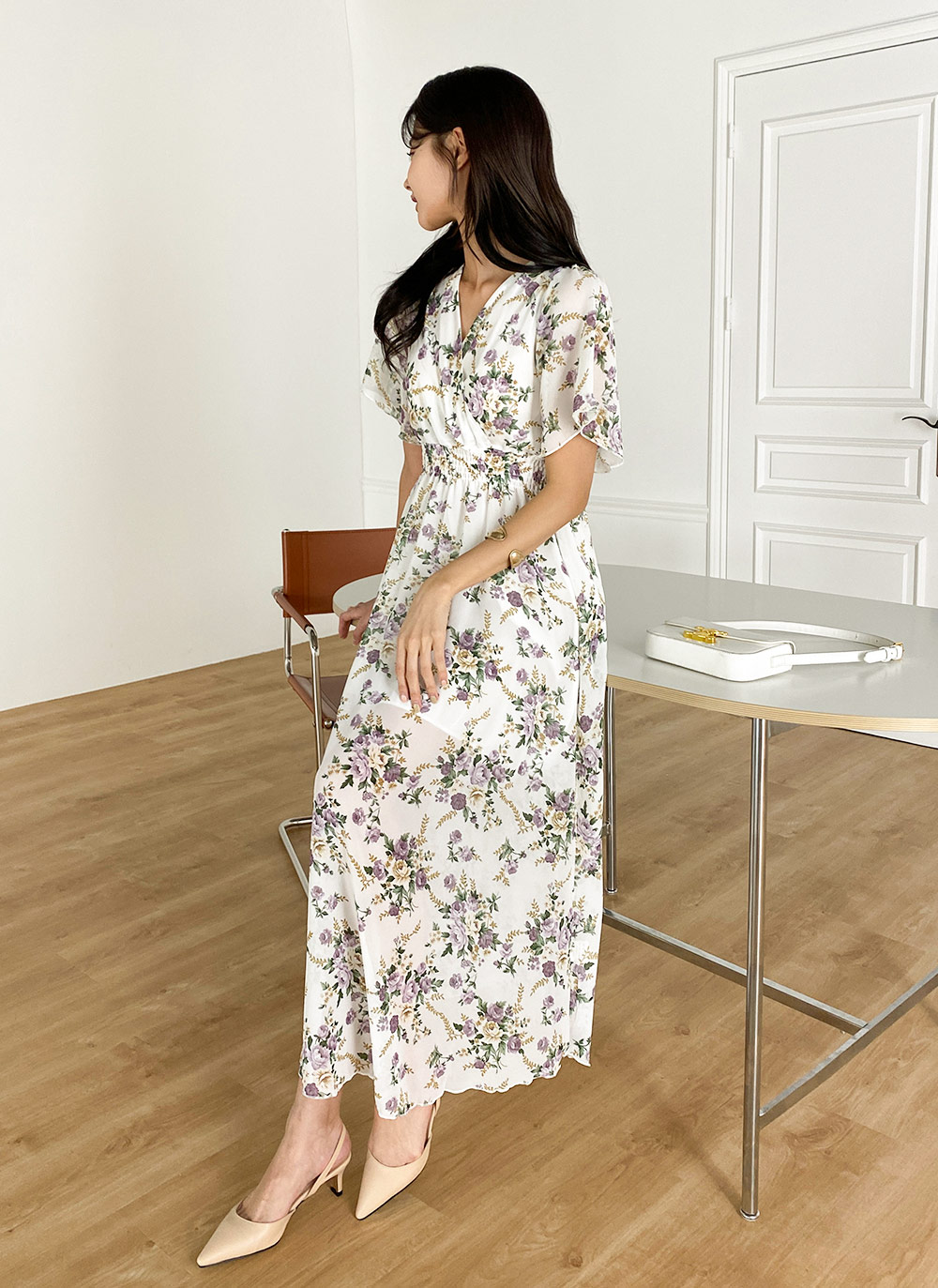 魅力的な | カシュクール花柄ワンピース レディースファッション通販 DHOLIC - ワンピース