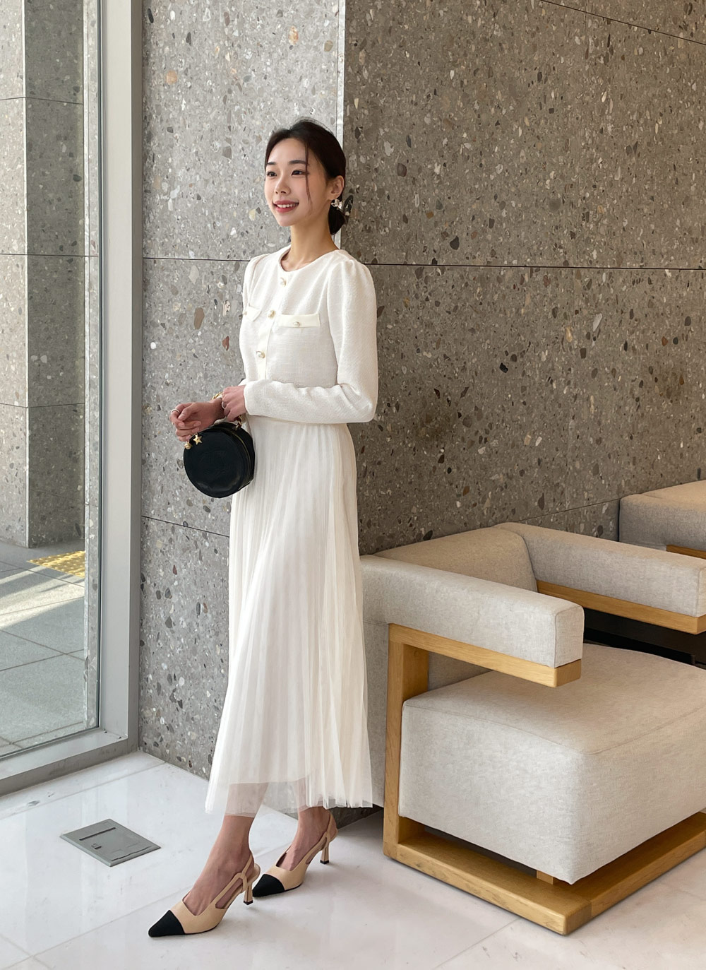 ツィードチュールワンピース ツイードチュールワンピース | レディースファッション通販 - DHOLIC