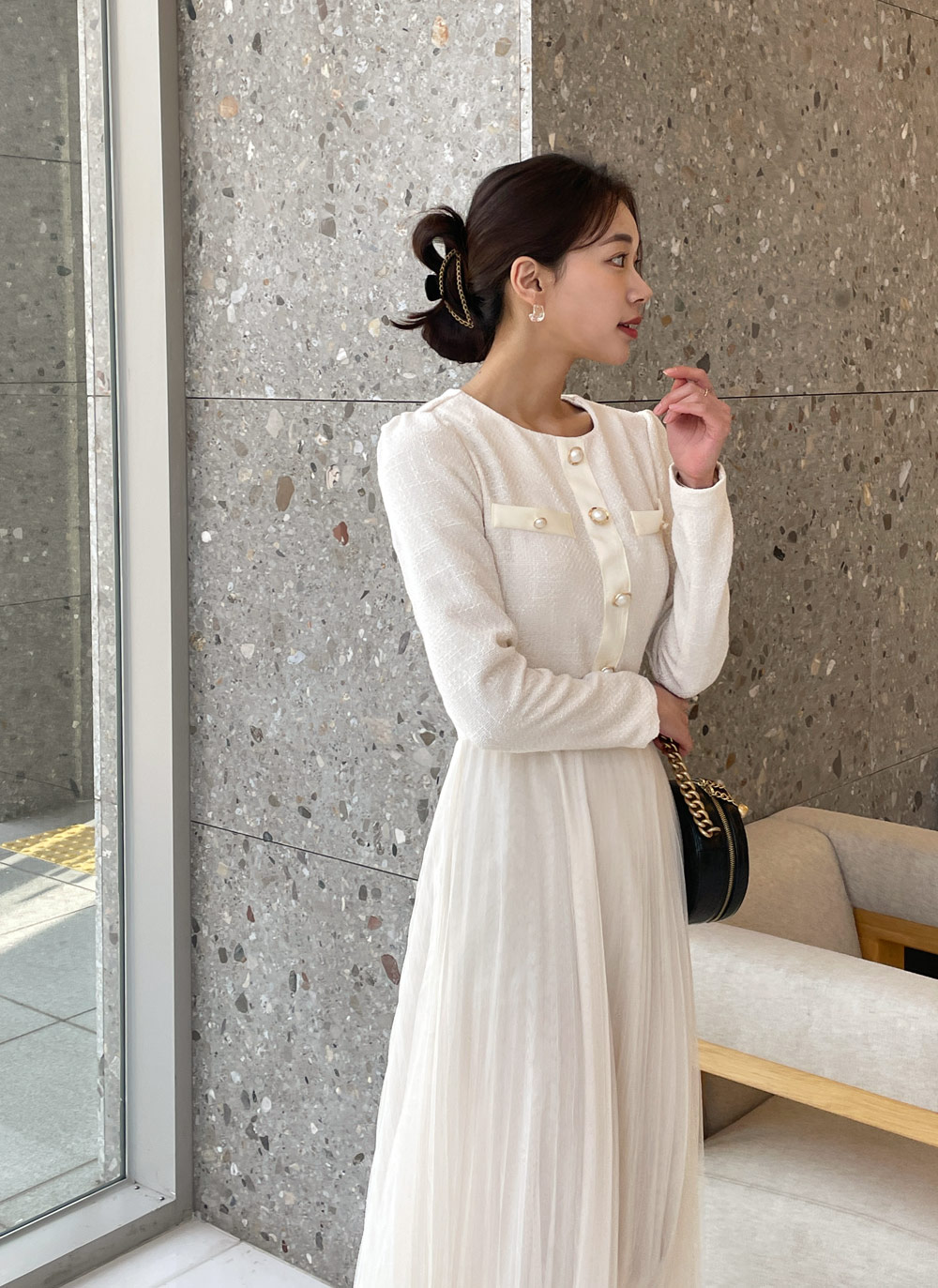 ツィードチュールワンピース ツイードチュールワンピース | レディースファッション通販 - DHOLIC